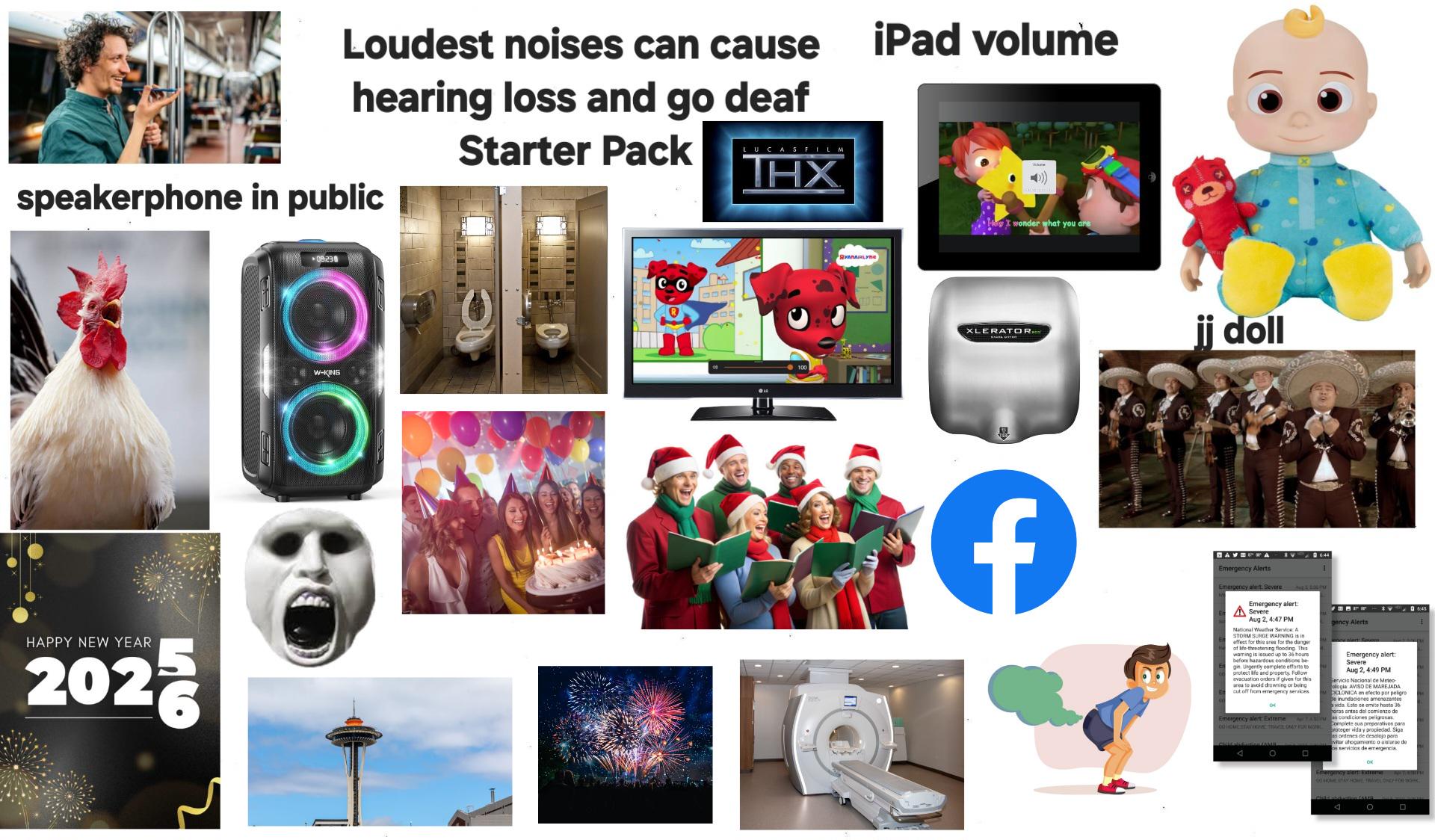 Loudest noises can cause hearing loss and go deaf Starter Pack | /r ...