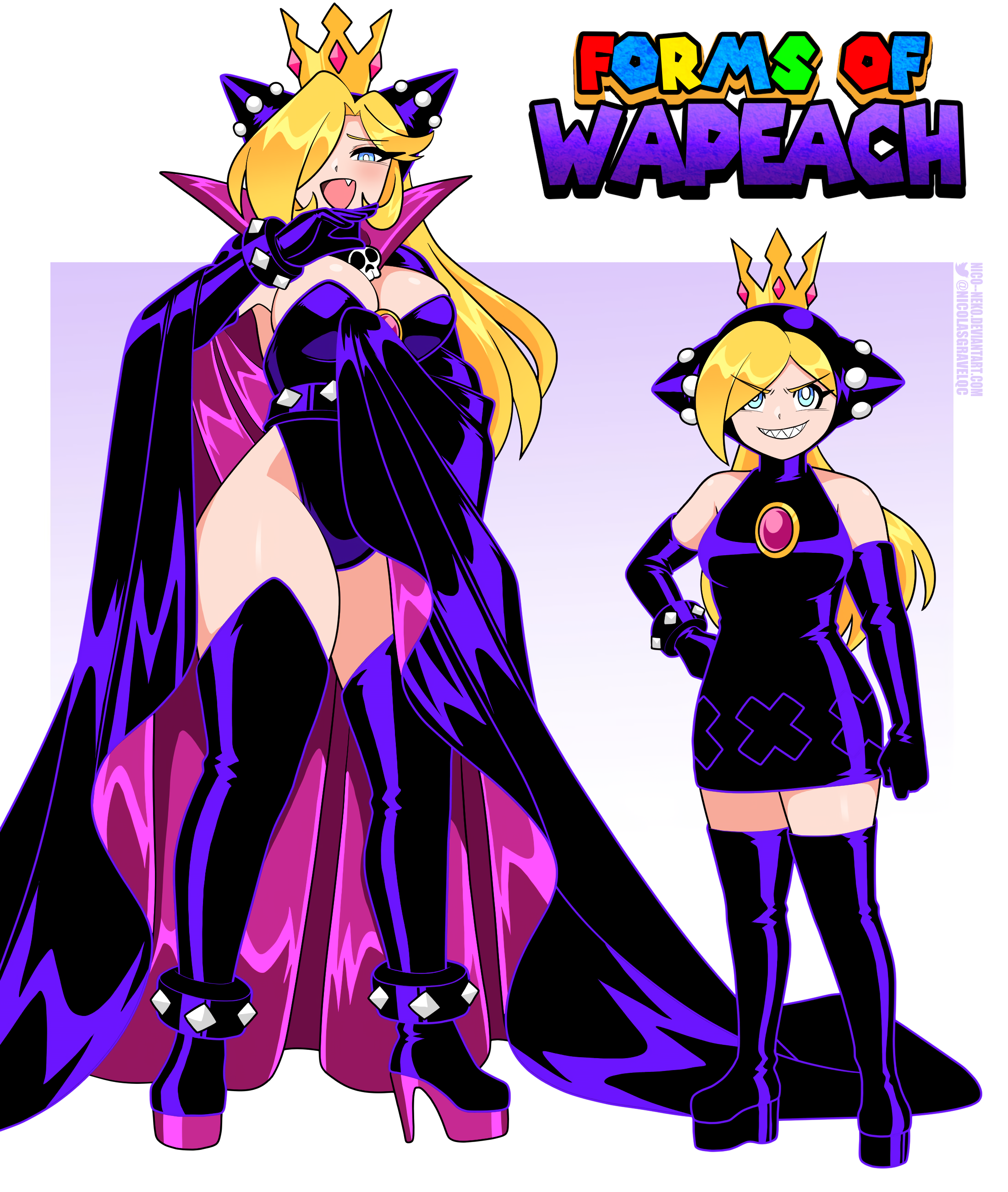 FORMS OF WAPEACH NICO-NEKO.DEVIANTART.COM @NICOLASGRAVELQC