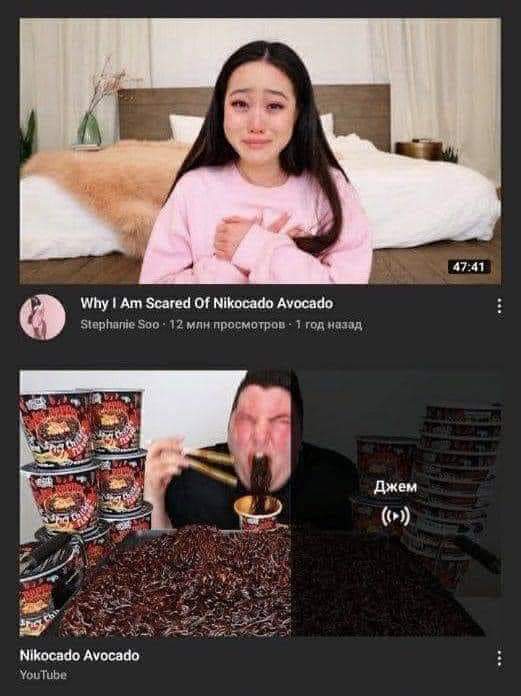 Why I Am Scared Of Nikocado Avocado Stephanie Soo - 12 млн просмотров 1 год назад Nikocado Avocado YouTube Джем ((4)) 47:41 :