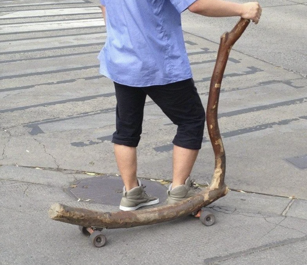Wooden scooter