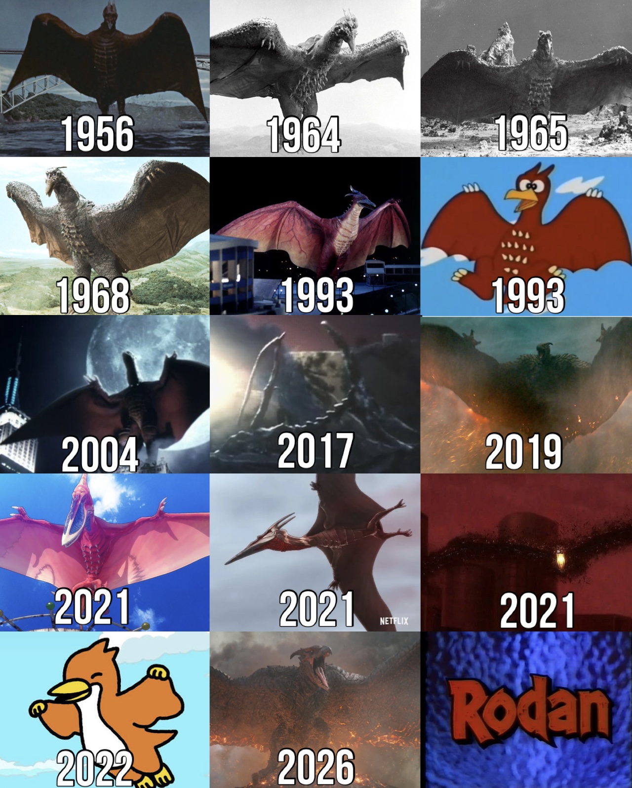 70 years of Rodan: 1956-2026 | Godzilla | Know Your Meme