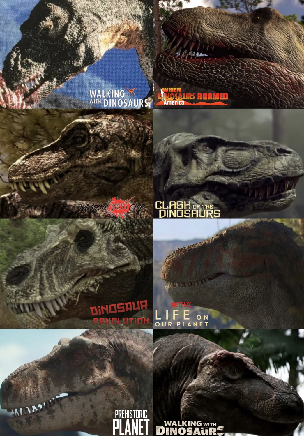 WALKING WITH DINOSAURS WHEN DINOSAURS ROAMED America CLASH OF THE DINOSAURS DINOSAUR REVOLUTION NETFLLY LIFE ON OUR PLANET PREHISTORIC WALKING WITH PLANET DINOSAURS,