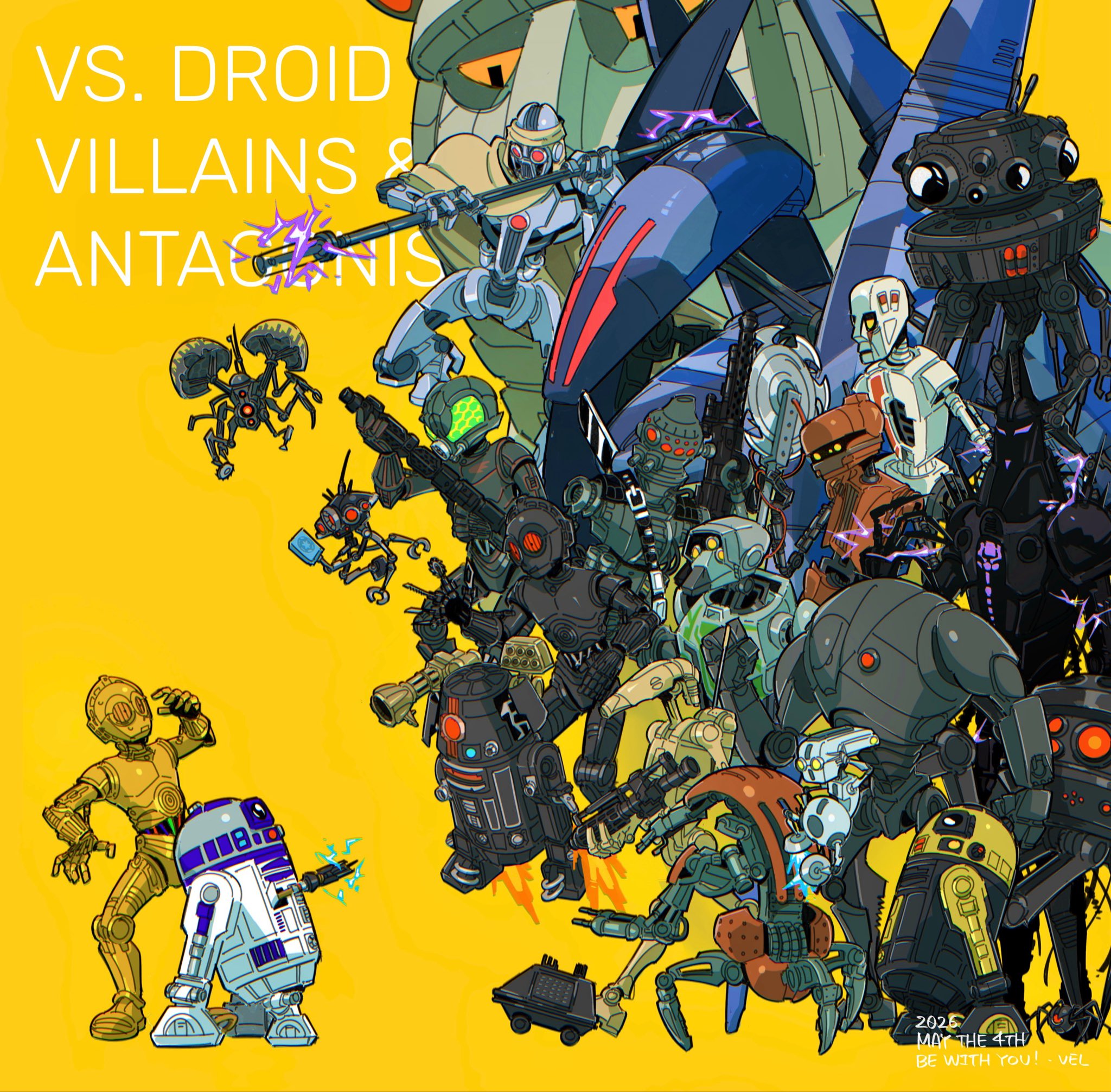 VS. DROID VILLAINS ANTAGNIS 80 * wwww 2026 MAY THE 4TH BE WITH YOU! - VEL
