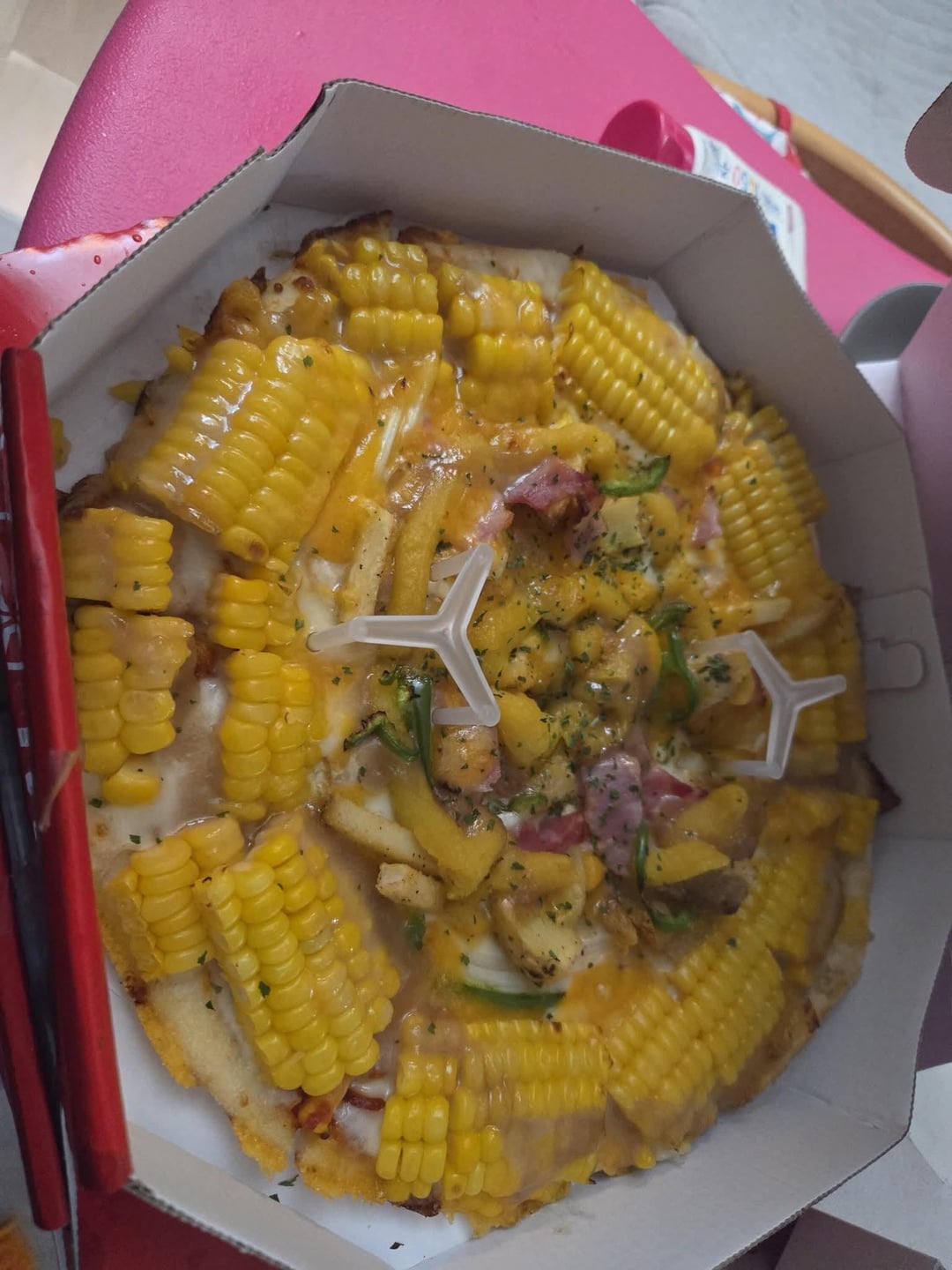 Corn pizza