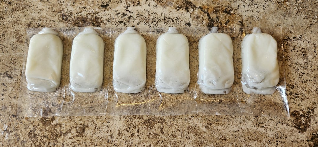 The icing packets were cut wrong and are all open