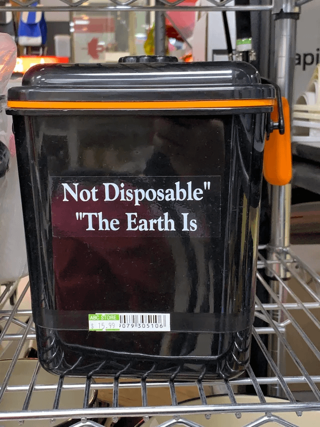 Not Disposable" "The Earth Is ABC STORE $15.99 079305106 api