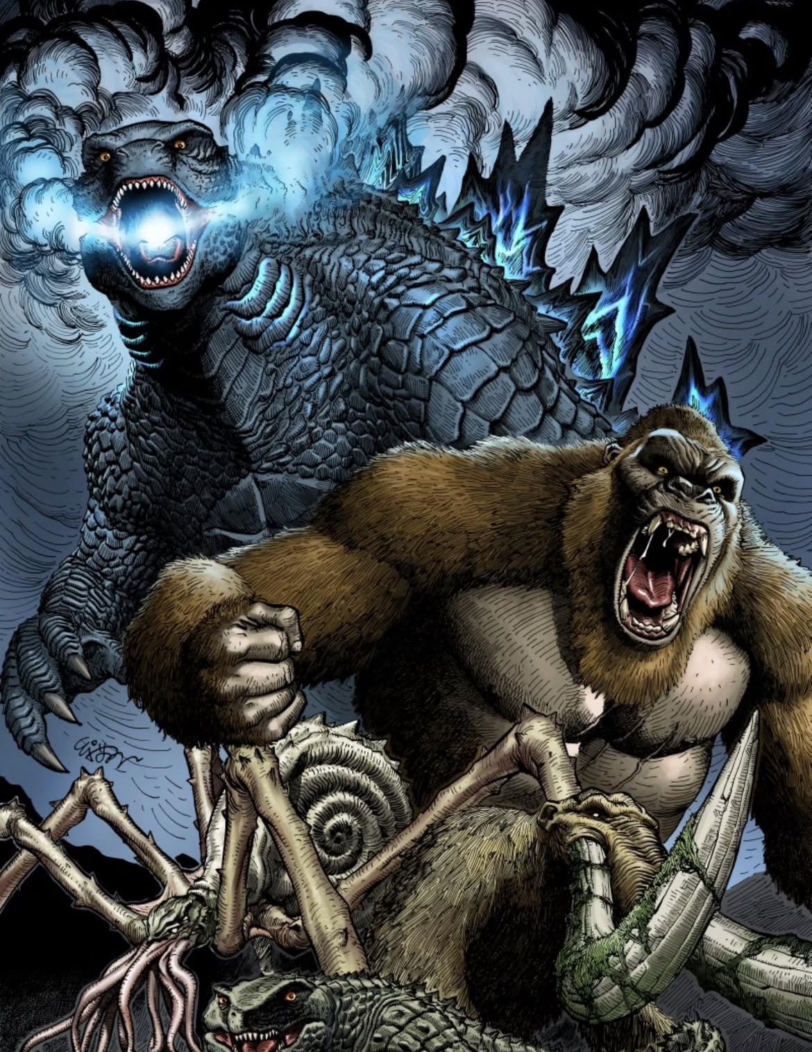 Godzilla and Kong 