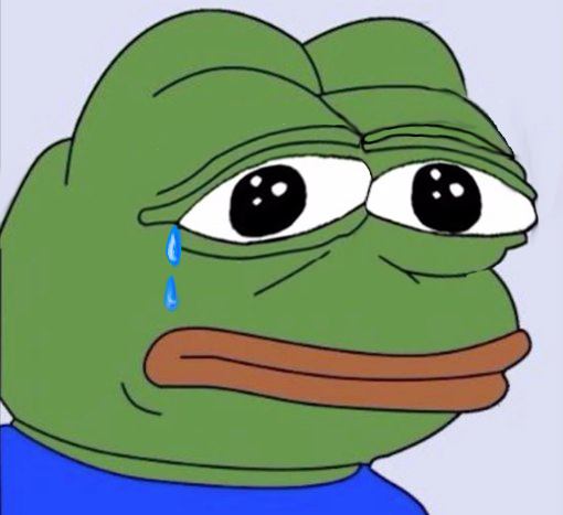 Pepe sad crying