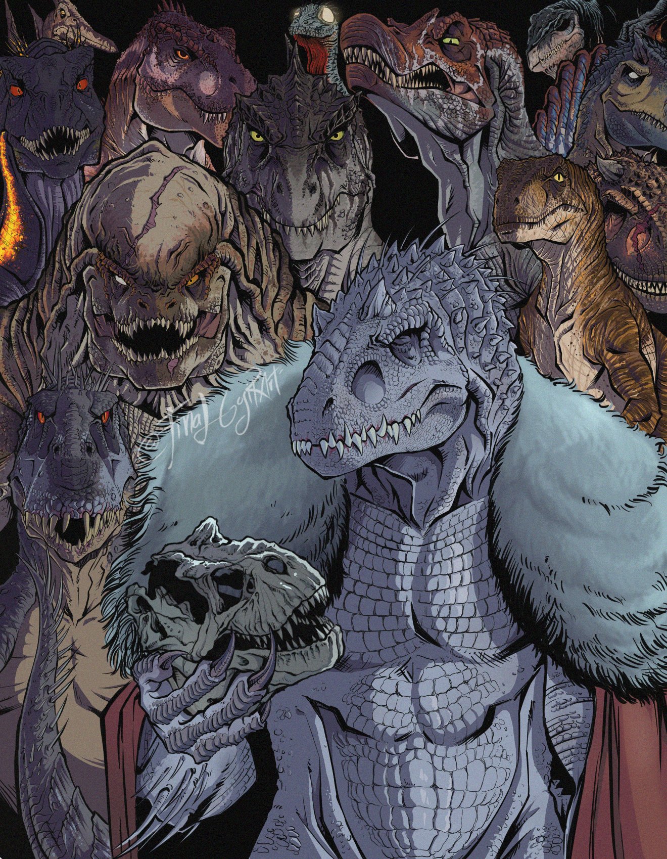 Jurassic world antagonists