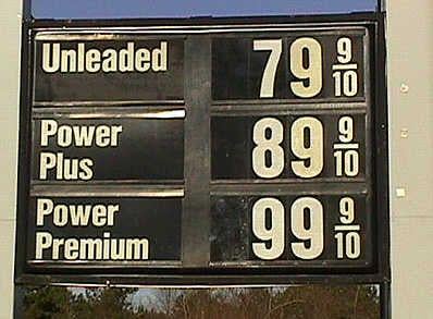 Unleaded 79 9/10 Power Plus 89 9/10 Power Premium 99 9/10
