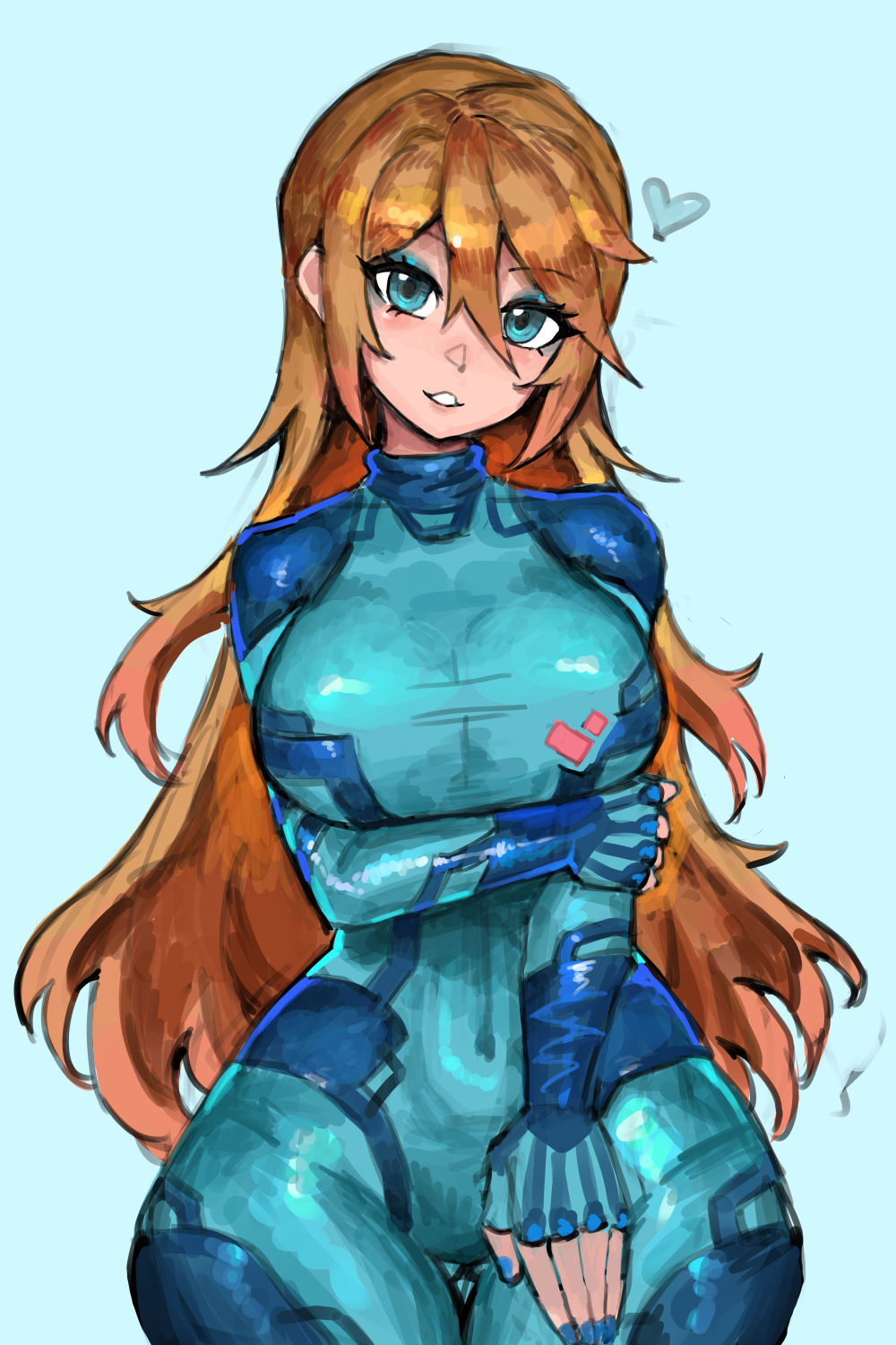 Hair down Samus