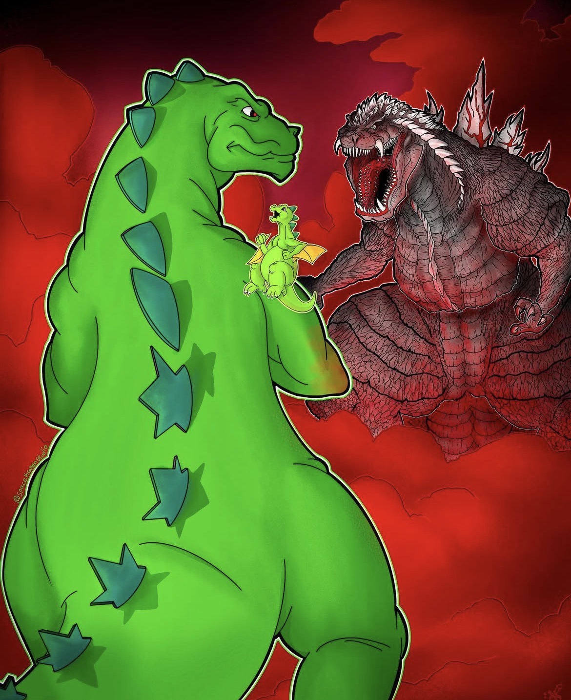 Hannah Barbera Godzilla vs Godzilla ultima 