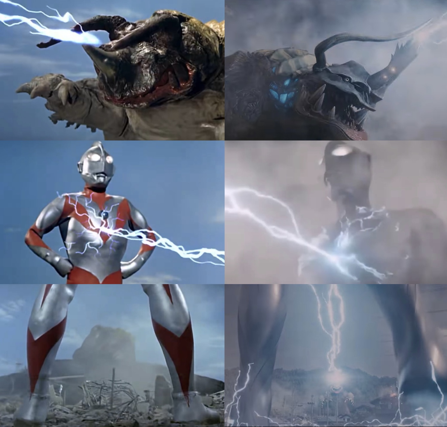 Ultraman vs Neronga comparison 