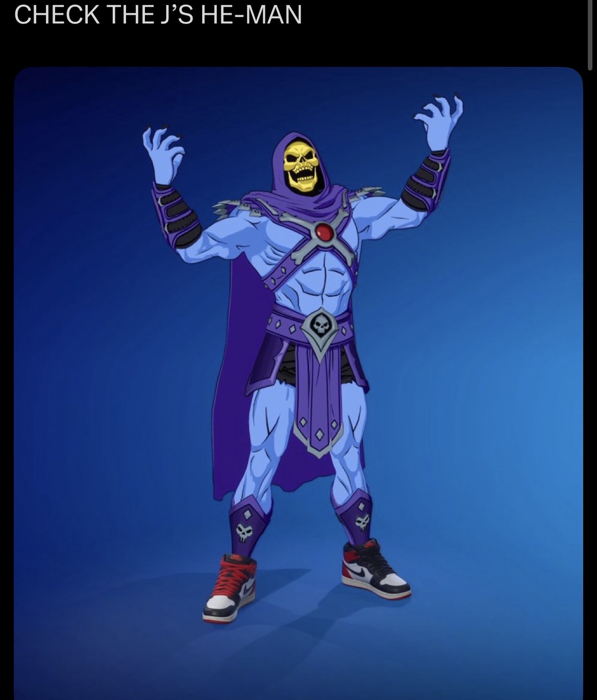 CHECK THE J'S HE-MAN