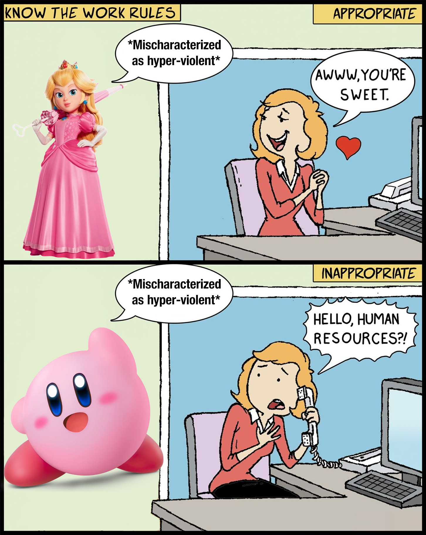 It's always the cute pink guys
