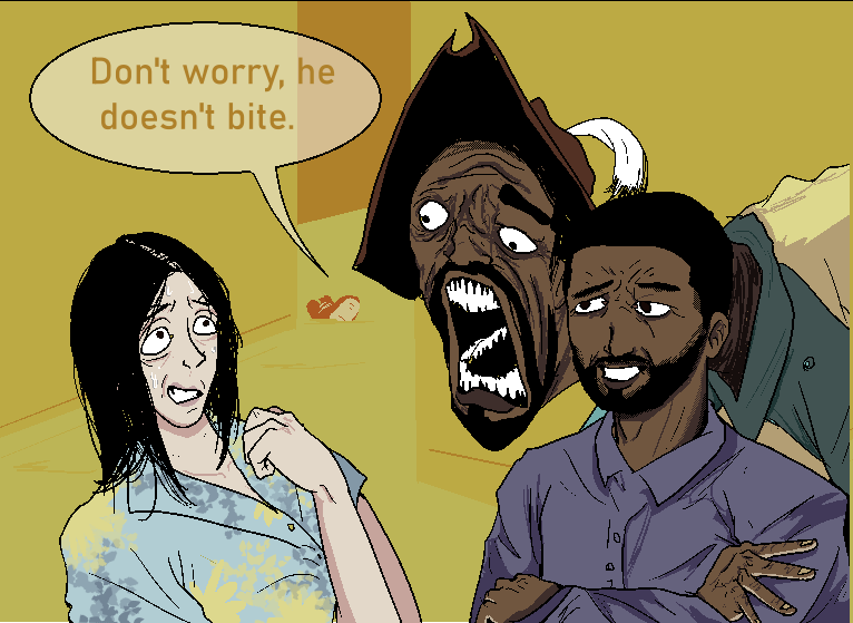Don't worry, he doesn't bite.