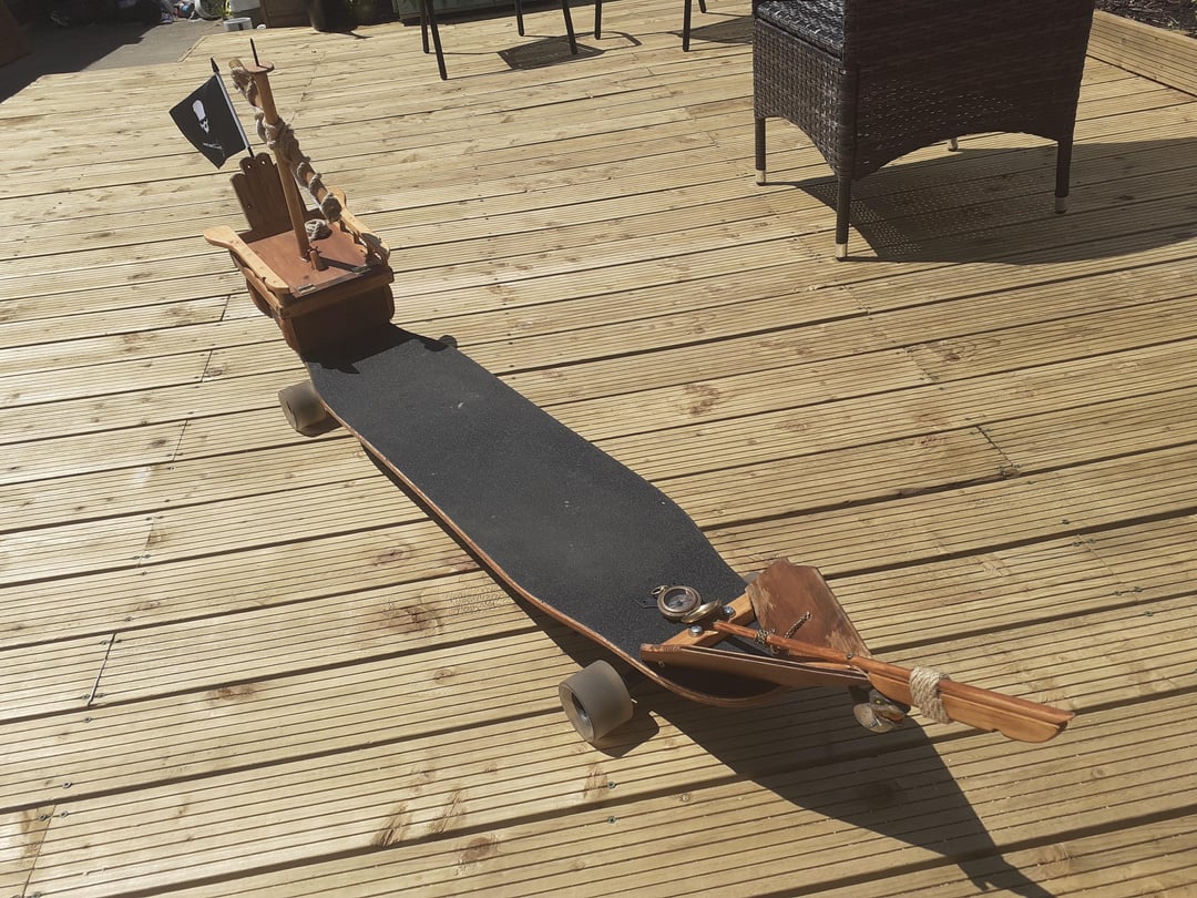 Longboard pirate ship