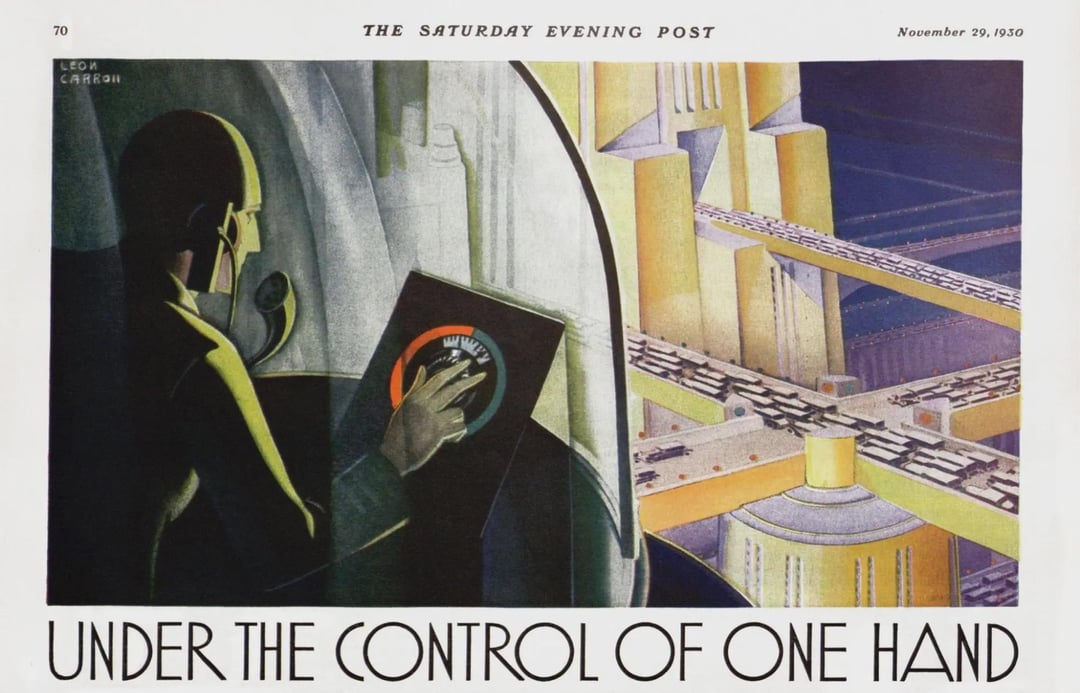70 LEOS CARRON THE SATURDAY EVENING POST November 29, 1930 盛 UNDER THE CONTROL OF ONE HAND