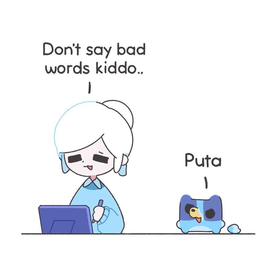 A meme based on an MLP meme. It says "Don't say bad words kiddo."