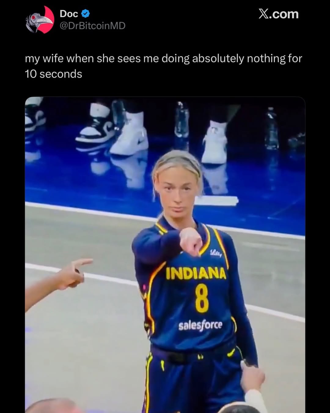 Doc @DrBitcoinMD X.com my wife when she sees me doing absolutely nothing for 10 seconds Sher INDIANA 8 salesforce