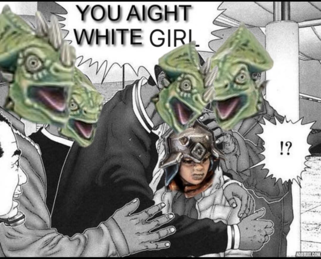 YOU AIGHT WHITE GIRL !? ADDTEXT.COM