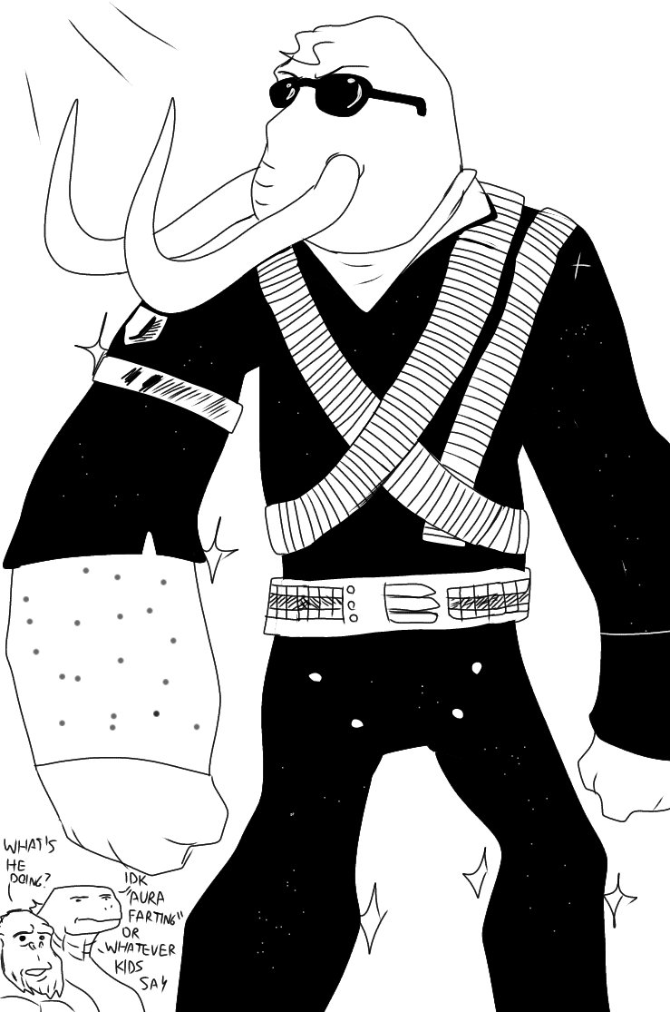 WHAT'S HE DOING? IDK AURA FARTING" OR WHATEVER KIDS SAY Ο