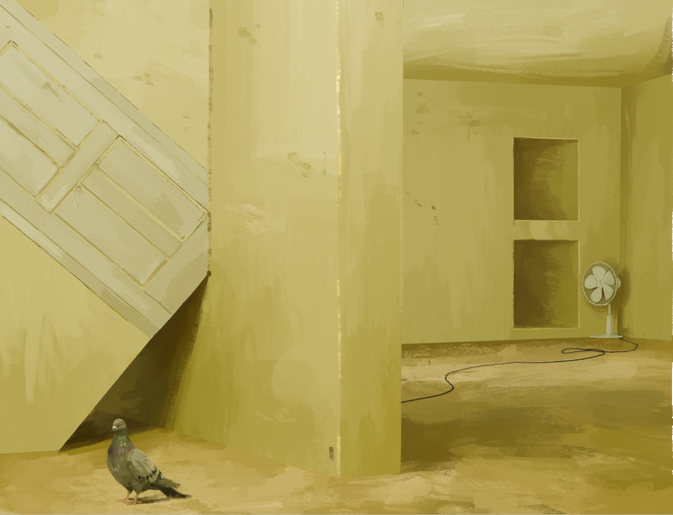 Pigeon in the backrooms 