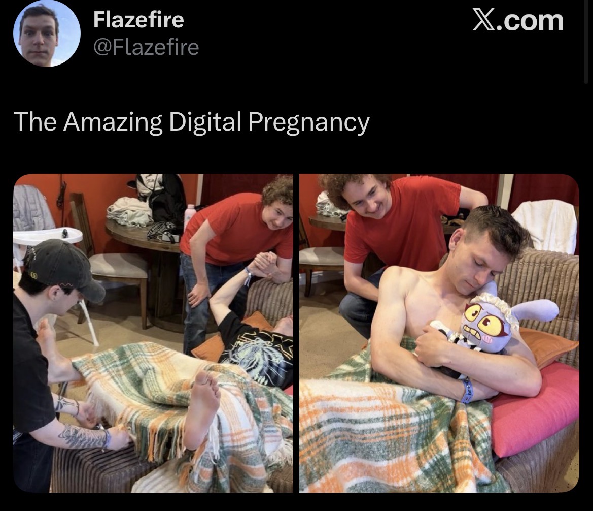 Flazefire @Flazefire The Amazing Digital Pregnancy X.com