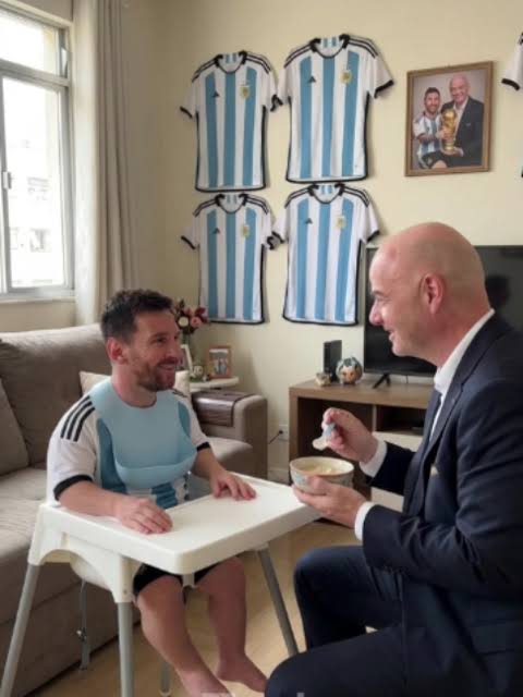 Lionel Messi and Gianni Infantino Memes: Image Gallery | Know Your Meme