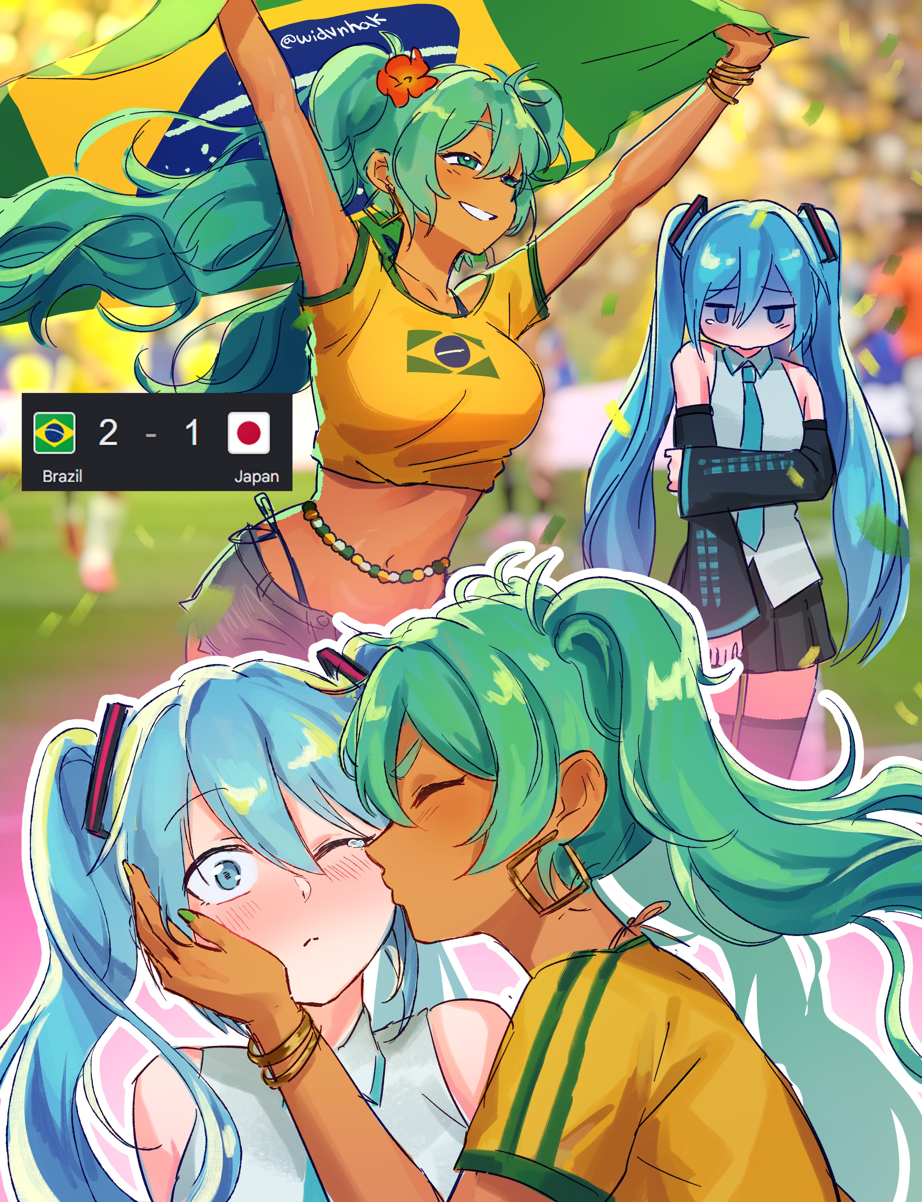 Brazil 2 - 1 ● Japan @widvnhak M