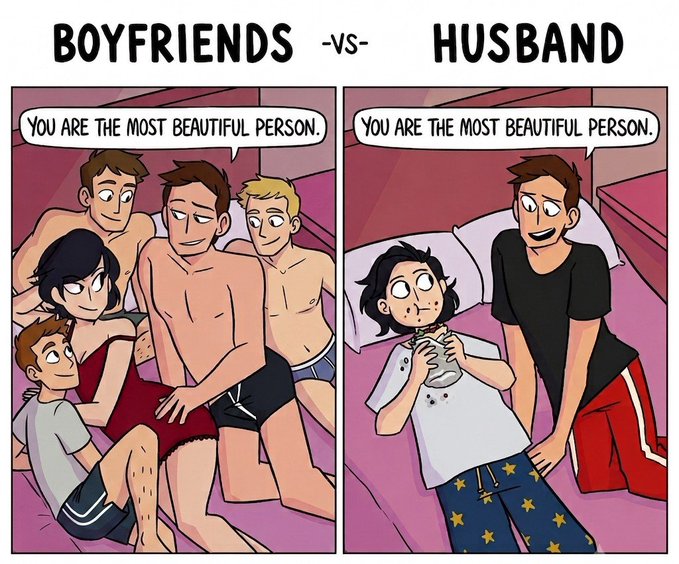 BOYFRIENDS -VS- YOU ARE THE MOST BEAUTIFUL PERSON. HUSBAND YOU ARE THE MOST BEAUTIFUL PERSON. *