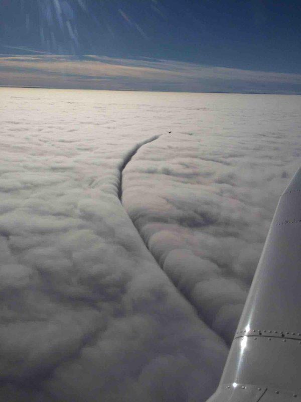 Sliced the clouds