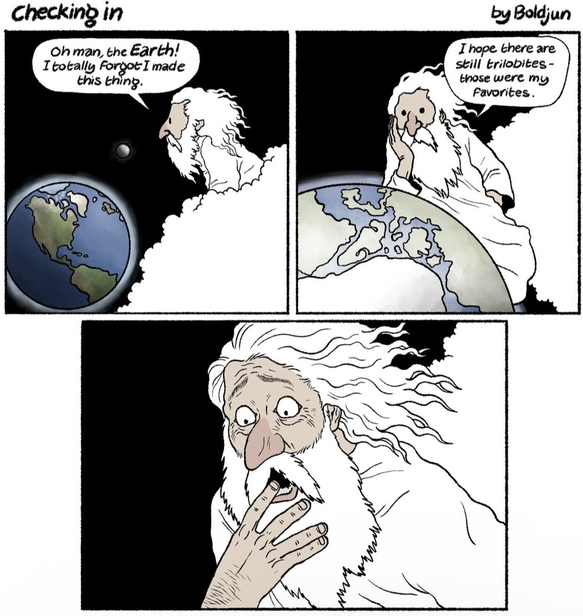 Checking in Oh man, the Earth! I totally Forgot I made this thing. by Boldjun I hope there are still trilobites- those were my Favorites.