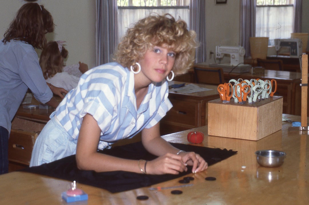 Home Ec class, 1986