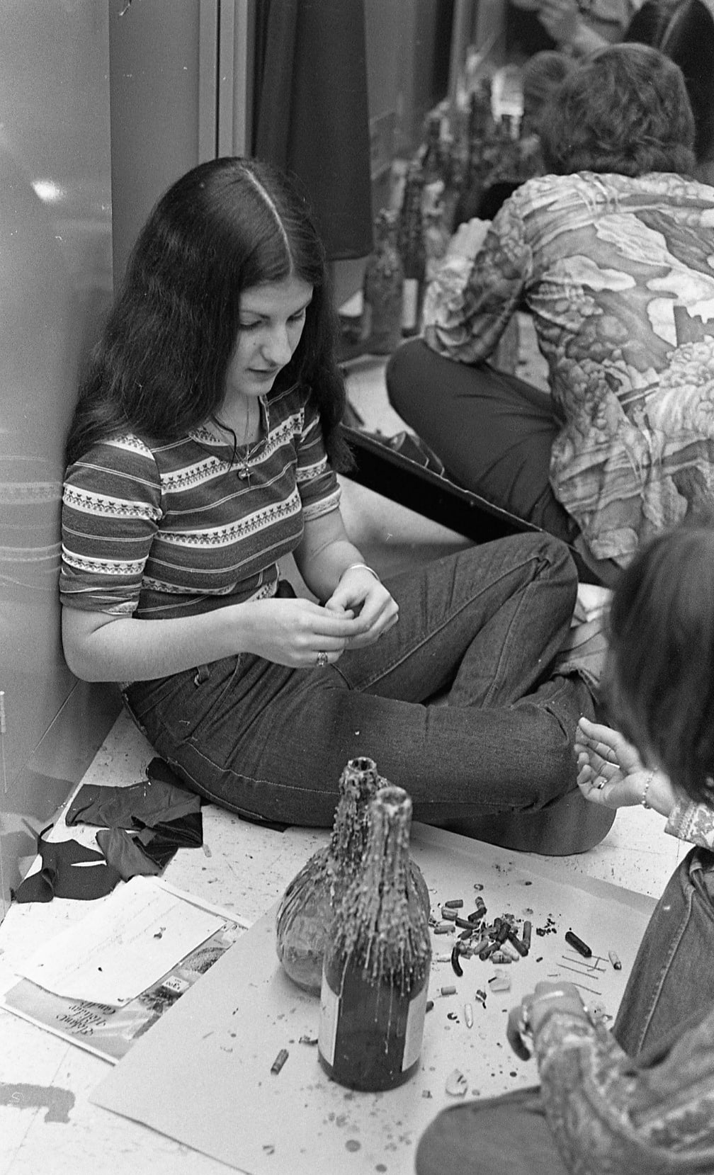 Making wax drop bottles in 1978