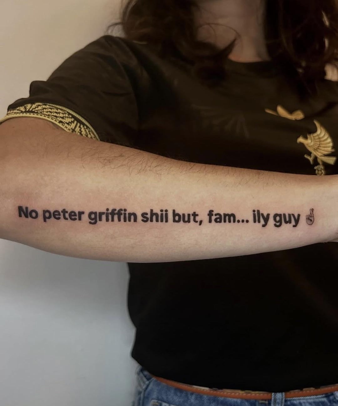 No peter griffin shii but, fam... ily guy d