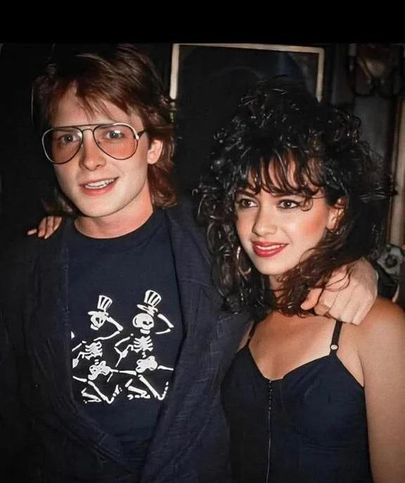 Michael J. Fox and Susanna Hoffs, 1986