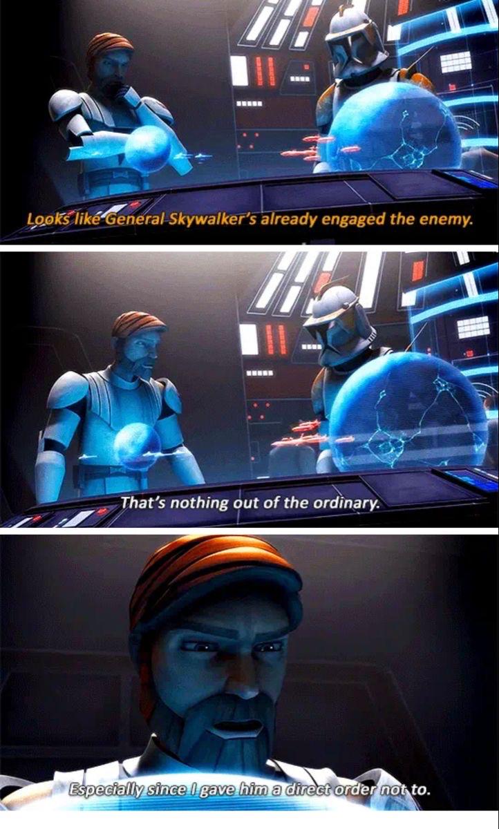 Looks like General Skywalker's already engaged the enemy. That's nothing out of the ordinary. Especially since I gave him a direct order not to.