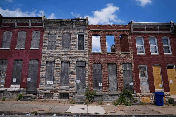 Abandoned homes in Baltimore