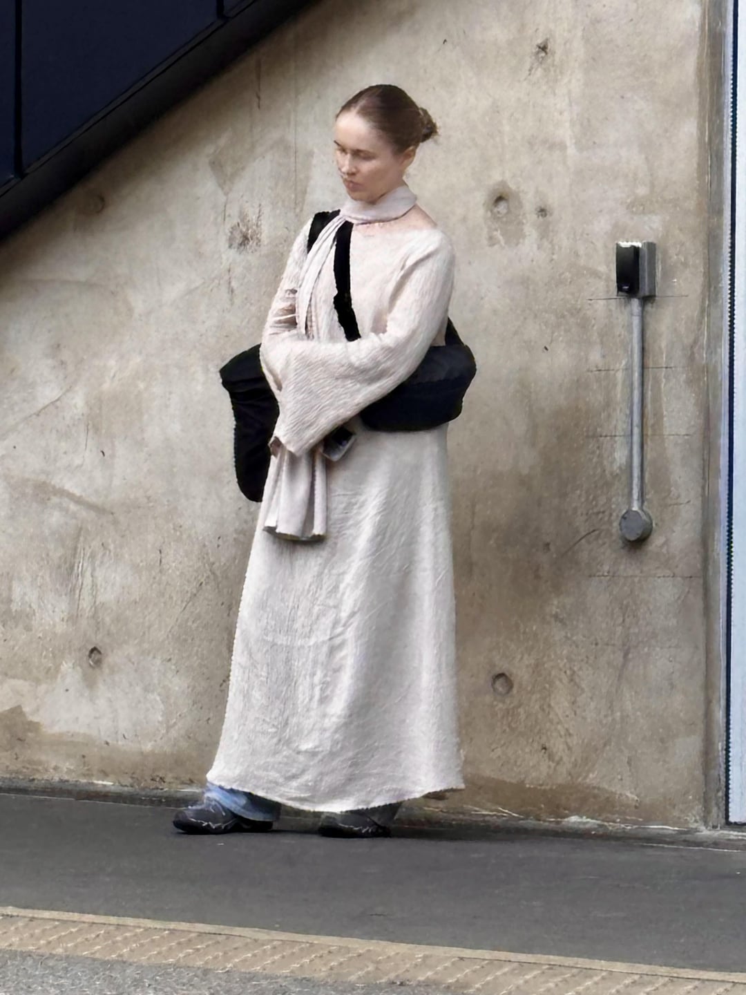 Waiting for the train