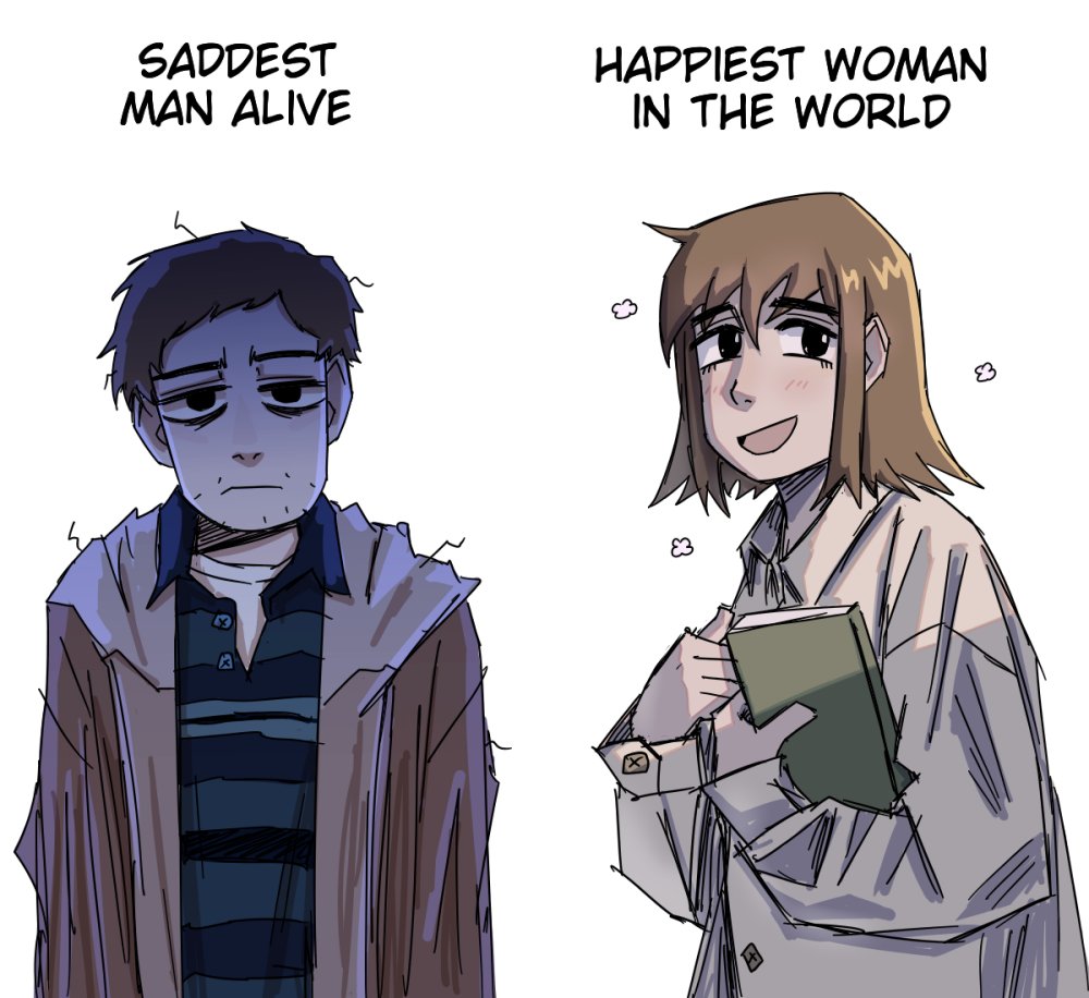 SADDEST MAN ALIVE HAPPIEST WOMAN IN THE WORLD 83