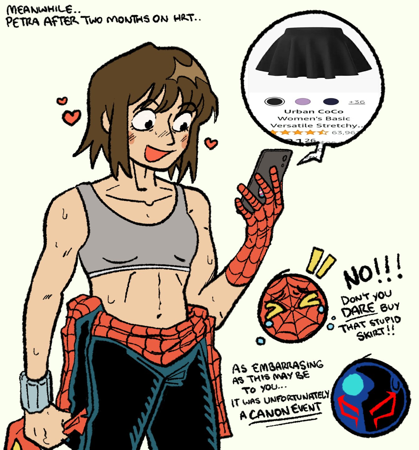 MEANWHILE.. PETRA AFTER TWO MONTHS ON HRT.. +36 Urban CoCo Women's Basic Versatile Stretchy.. 63,96 AS EMBARRASING AS THIS MAY BE TO YOU... IT WAS UNFORTUNATELY A CANON EVENT a No!!! DON'T YOU DARE BUY THAT STUPID SKIRT!!