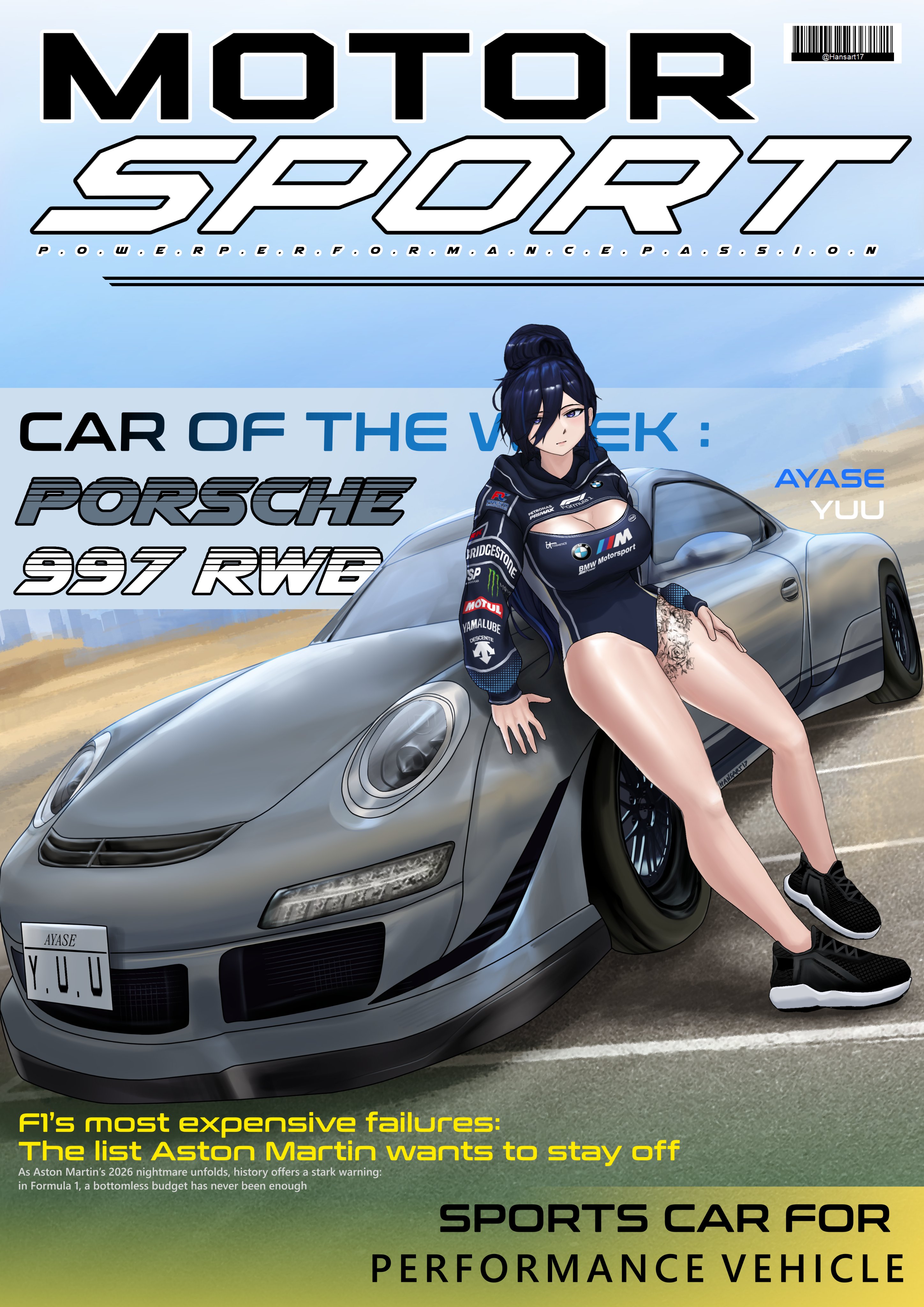 @Hansart17 MOTOR SPORT WERP. E. Rol PERFOR RoMoAN.C.E. Ao5o5ol.O.N CAR OF THE WOEK: PORSCHE 997 RWB SP SPORTS PLAZA V CESTA BRIDGESTONE MONS MOTUL YAMALUBE DESCENTE PETRONAS PRIMAX Formula1 COSMETICS M BMW Motorsport Power AYASE YUU AYASE Y.U. U HANSARTIZ Fl's most expensive failures: The list Aston Martin wants to stay off As Aston Martin's 2026 nightmare unfolds, history offers a stark warning: in Formula 1, a bottomless budget has never been enough SPORTS CAR FOR PERFORMANCE VEHICLE