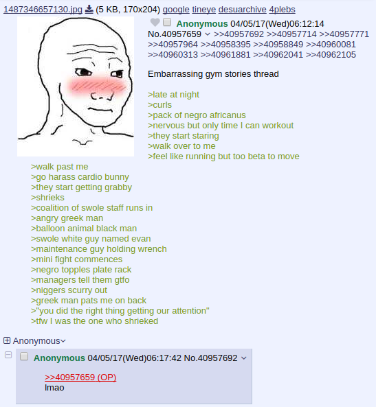 Anon gyms at night | /r/Greentext