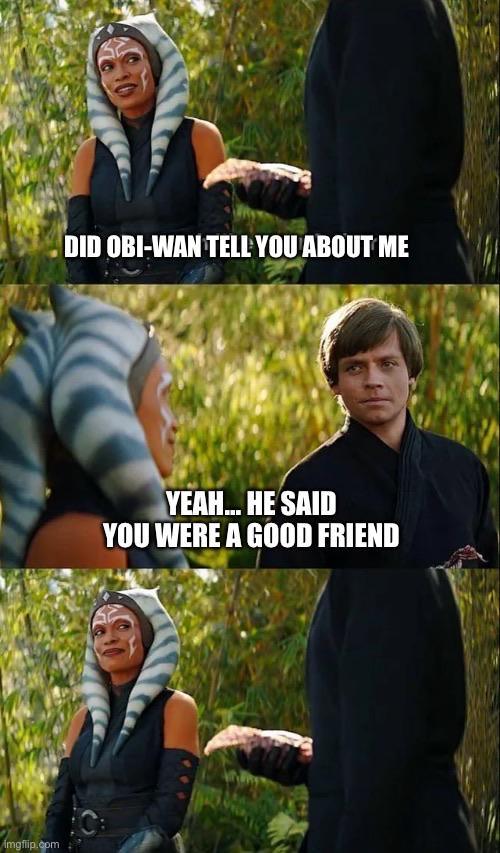 Ahsoka and Luke meet