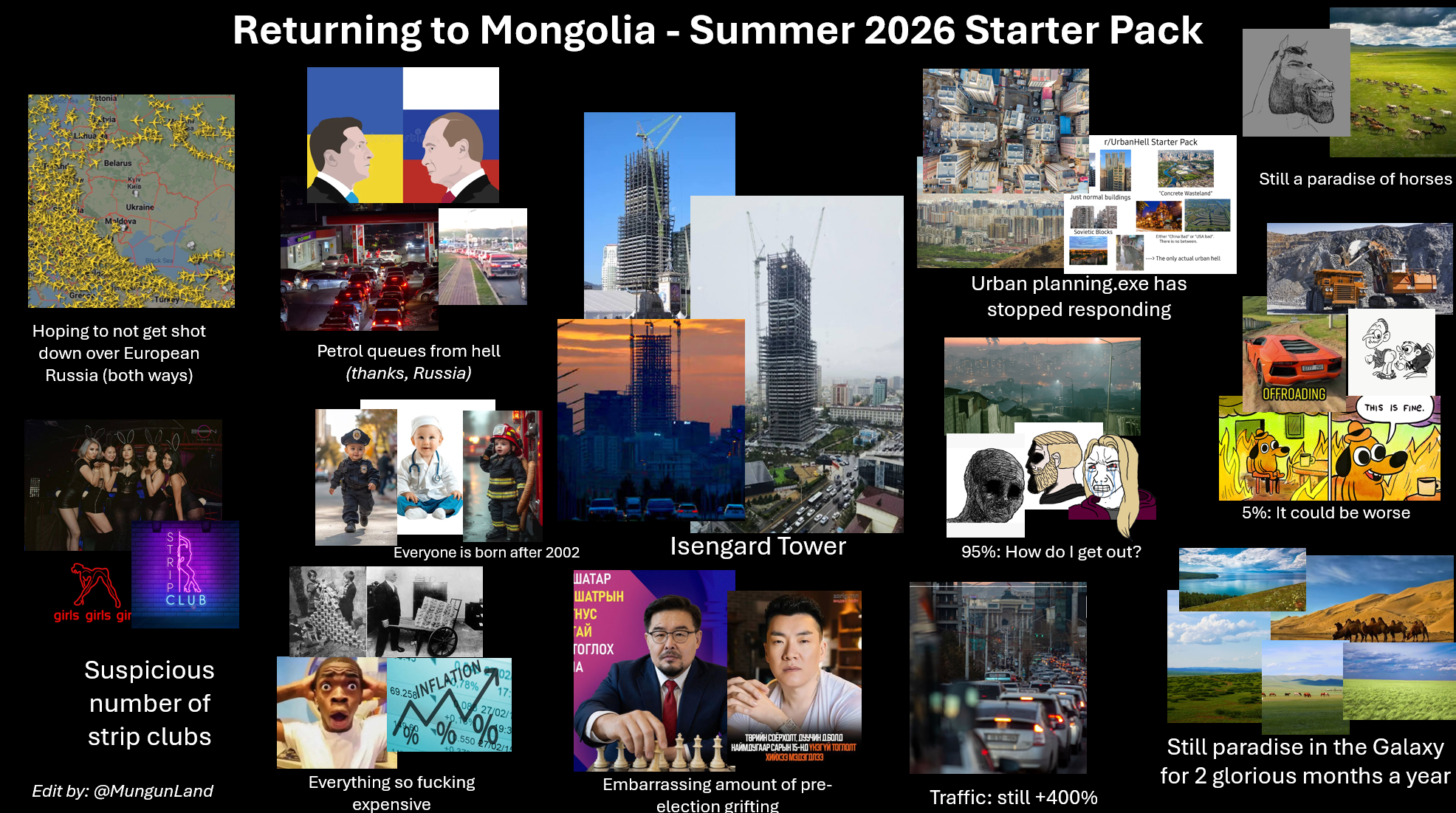 Returning to Mongolia, Summer 2026 starter pack | /r/starterpacks
