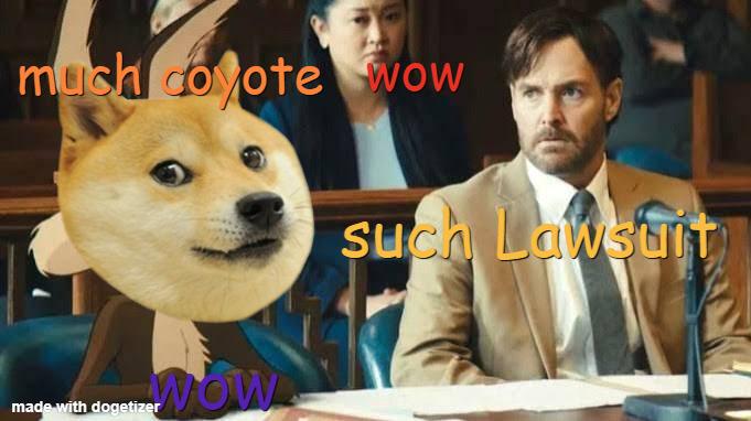 much coyote wow made with dogetizer WOW Such Lawsuit