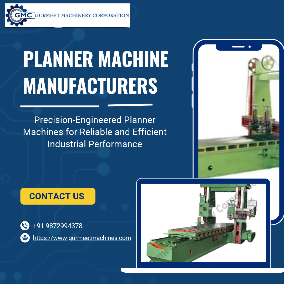 Planner Machine Manufacturers | Precision Industrial Machines | Know ...