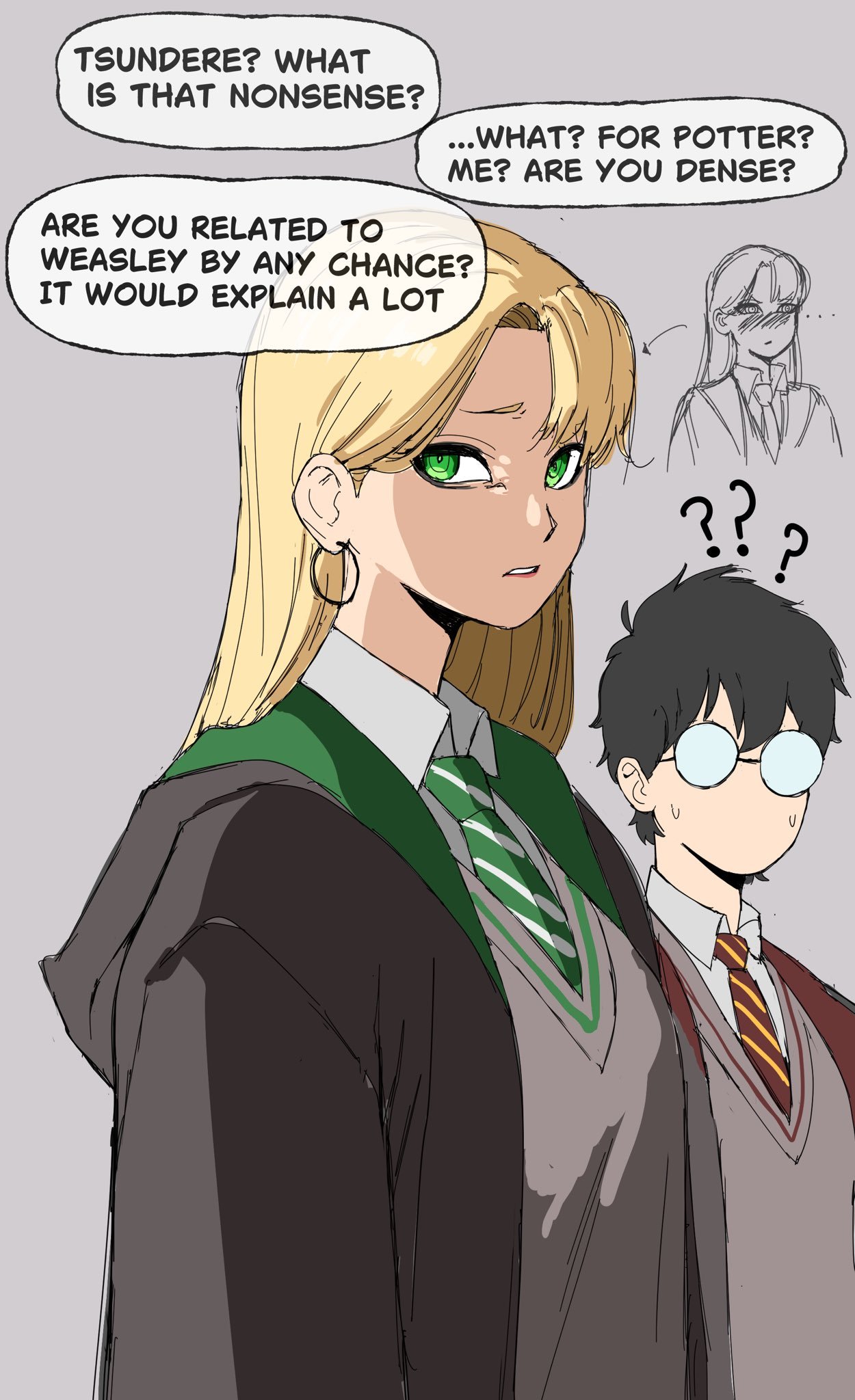 Malfoid doesn’t know what a tsundere is