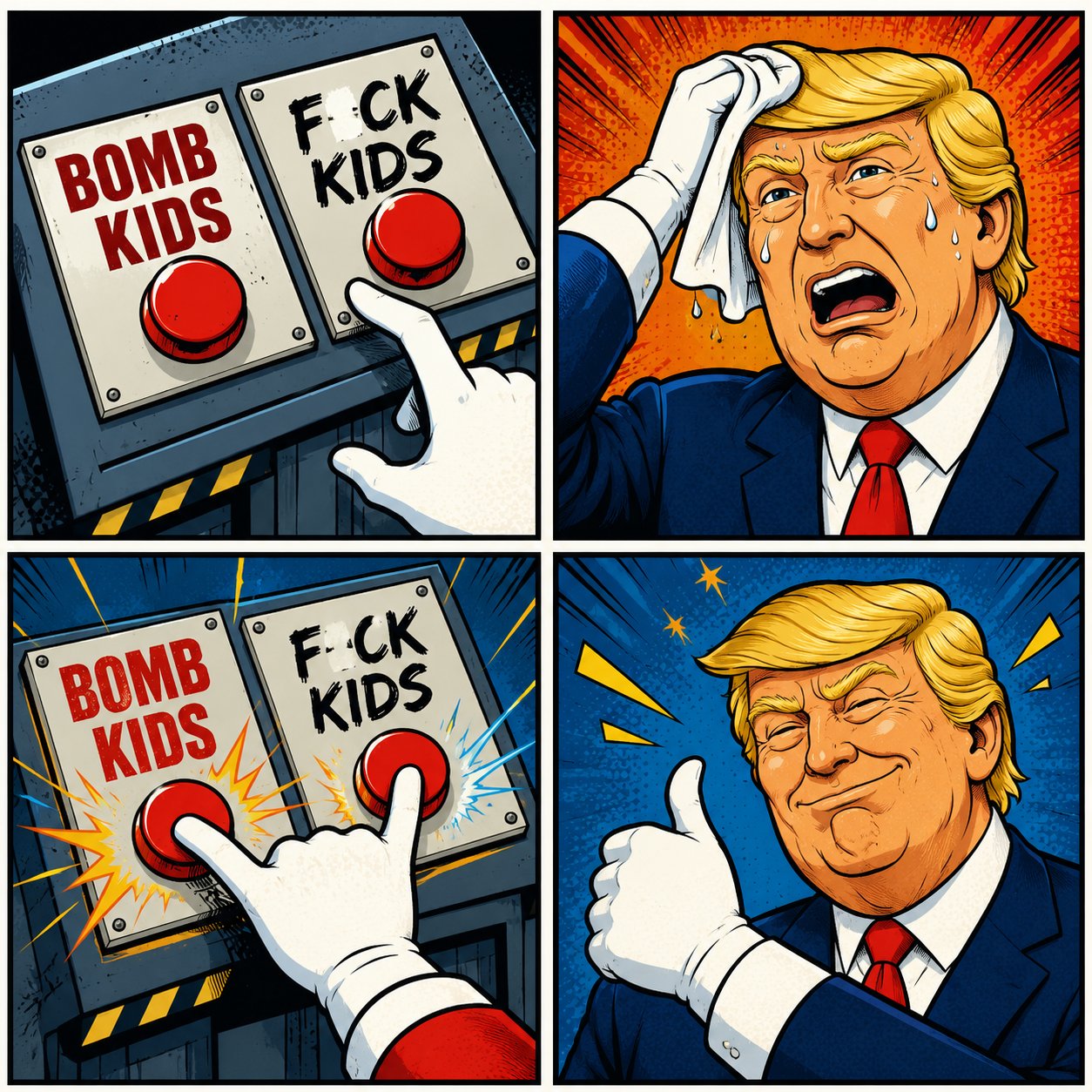 WILL YOU PLEASE THINK OF THE CHILDREN? ...NO, NOT LIKE HIM!

That said, it makes for a handy exploitable template.